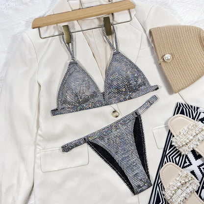 2 Piece Bikini Push Up Swimwear Floral Print Bikinis Set Back Lace-up Swimsuit Bathing Suit Beach Wear The Clothing Company Sydney