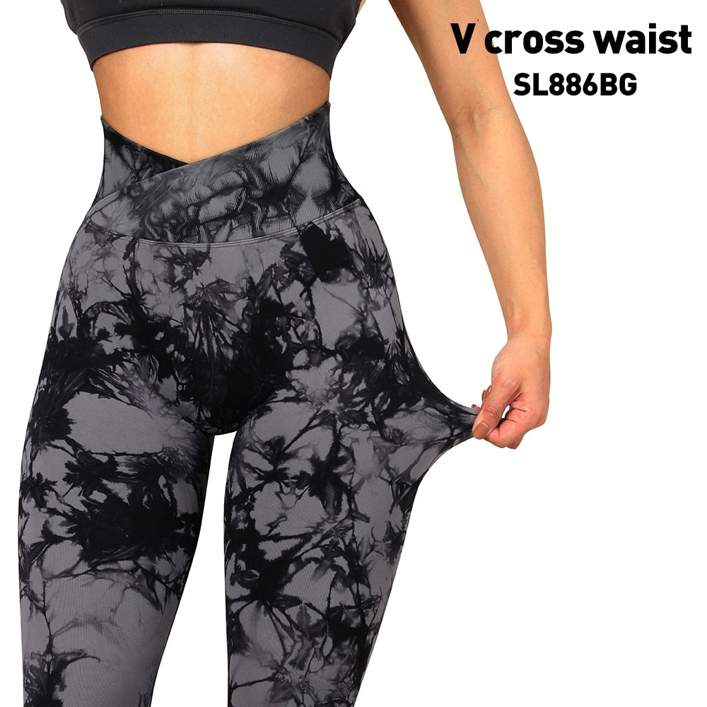 Tie Dye Fitness Legging Woman Push Up Workout Sport Leggings Scrunch Butt Outfit Gym Seamless Legging Pants The Clothing Company Sydney