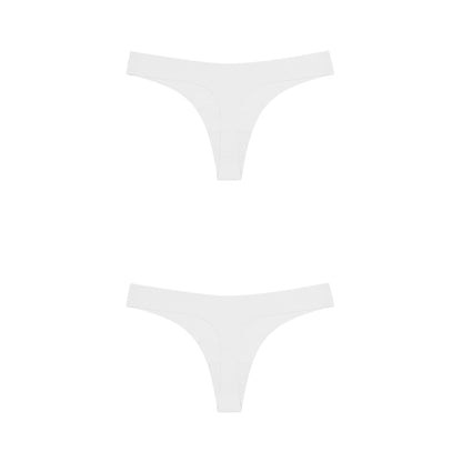 2 Pack Thong G-string Women Seamless Underwear Ice Silk Super Thin Breathable Low Waist Solid Briefs Panties Lingerie The Clothing Company Sydney