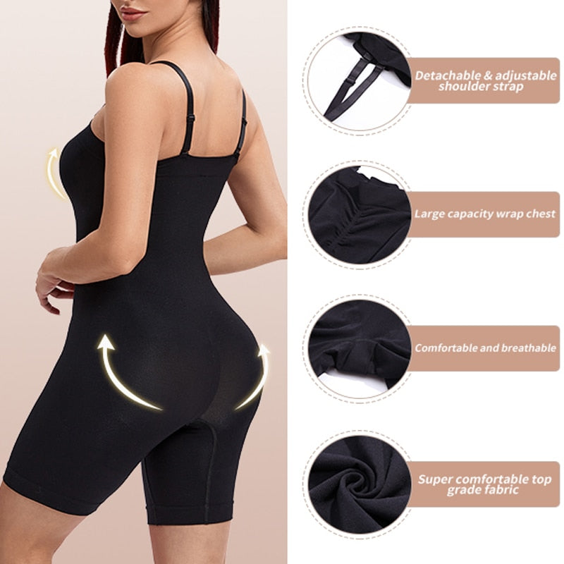 Women's Bodysuit Shapewear Full Body Shaper Tummy Control  Sheath Butt Lifter Push Up Thigh Slimmer Abdomen Shapers Corset The Clothing Company Sydney