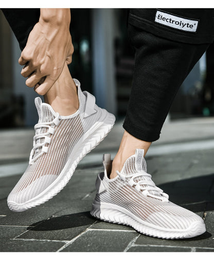 Men's Sneakers Breathable Stretch Fabric Soft Comfortable Running Sport Shoes Big Size 47 48 Lightweight Men Shoes The Clothing Company Sydney