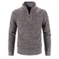 Winter Men's Fleece Thicker Sweater Half Zipper Turtleneck Warm Pullover Quality Male Slim Knitted Sweaters The Clothing Company Sydney