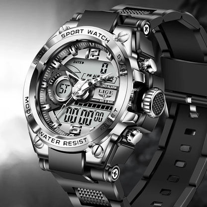 Digital Men Military Watch 50m Waterproof Wristwatch LED Quartz Clock Sport Watch Male Big Watches The Clothing Company Sydney