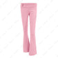 Women's Spring Outfits Casual Zipper Sweater Hoodie Set High Waist Flare Pants Suits Pink Knitted Y2k Two Piece Set The Clothing Company Sydney