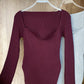 Square Collar Long Sleeve Knitted Pullover Spring Autumn Sweater Winter Top Jumper The Clothing Company Sydney