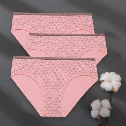 3 pack Set Women Panties Cotton Underwear Patchwork Cute Design Lingerie Underpants Pantys Sexy Briefs Intimates for Girls The Clothing Company Sydney