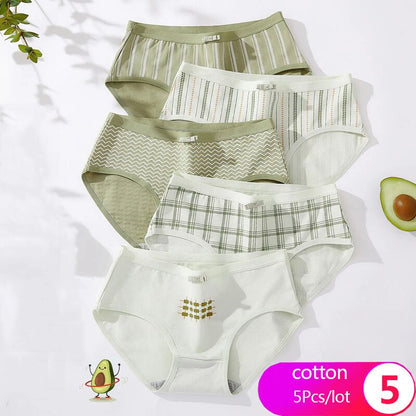 7Pcs/5Pcs Women Panties Comfort Cotton Mix Breathable Underwear Seamless Ladies Low Waist Lingeries Cute Girls Briefs The Clothing Company Sydney