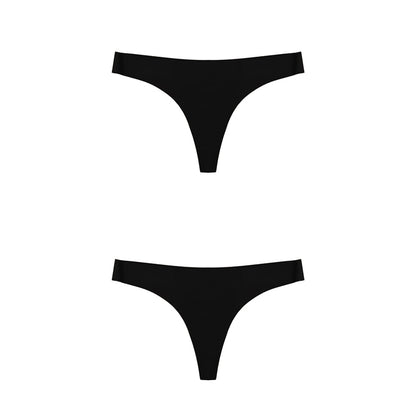 2 Pack Thong G-string Women Seamless Underwear Ice Silk Super Thin Breathable Low Waist Solid Briefs Panties Lingerie The Clothing Company Sydney