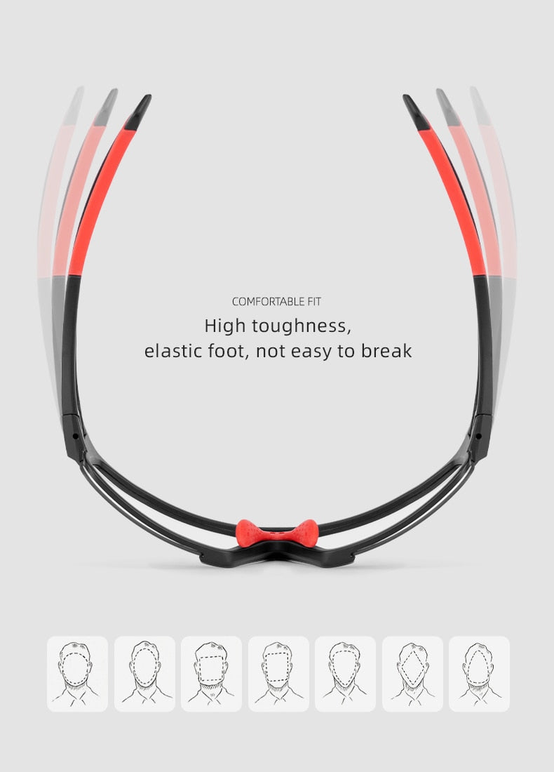 Photochromic Cycling Glasses Bike Bicycle Glasses Sports Men's Women's Sunglasses MTB Road Cycling Eyewear Protection Goggles The Clothing Company Sydney