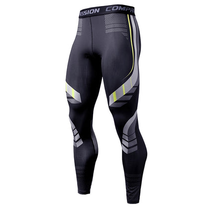 Running Compression Leggings Men's Sports Quick-drying Tights Stretchy Training Pants Gym Fitness Print Men Jogger The Clothing Company Sydney