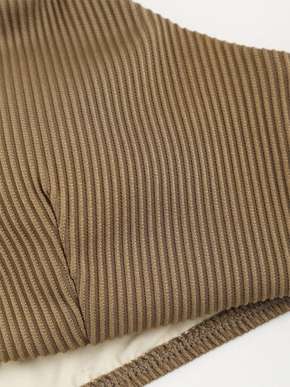 Two Tone Color Block O-ring Honeycomb Textured Bikini Swimwear Mix & Match Swimsuit Separates Beach Top And Bottom The Clothing Company Sydney