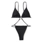 Crinkled  Extreme String Mini Micro Thong Women Swimwear One Piece Swimsuit Bather Bathing Suit The Clothing Company Sydney
