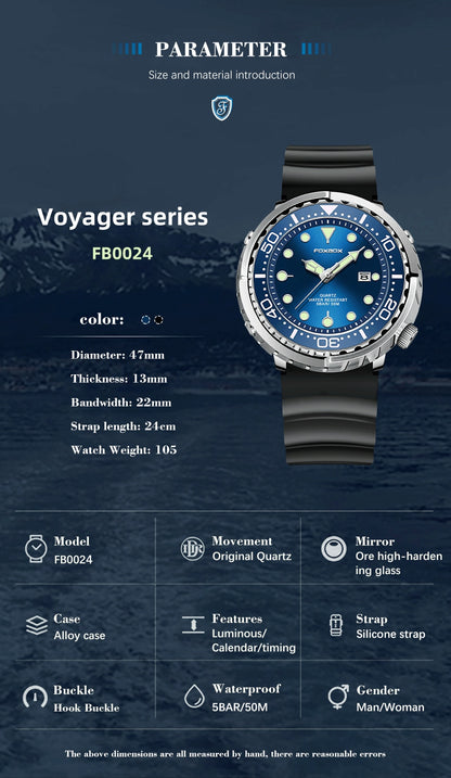 Lige Fashion Mens Watches Foxbox Top Brand Luxury 5ATM Sports Waterproof Quartz Date Luminous Watch The Clothing Company Sydney