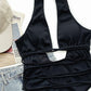 Leopard Strapped Swimwear High Cut One Piece Swimsuit Monokini Push Up Summer Beach Wear Bathing Suit The Clothing Company Sydney