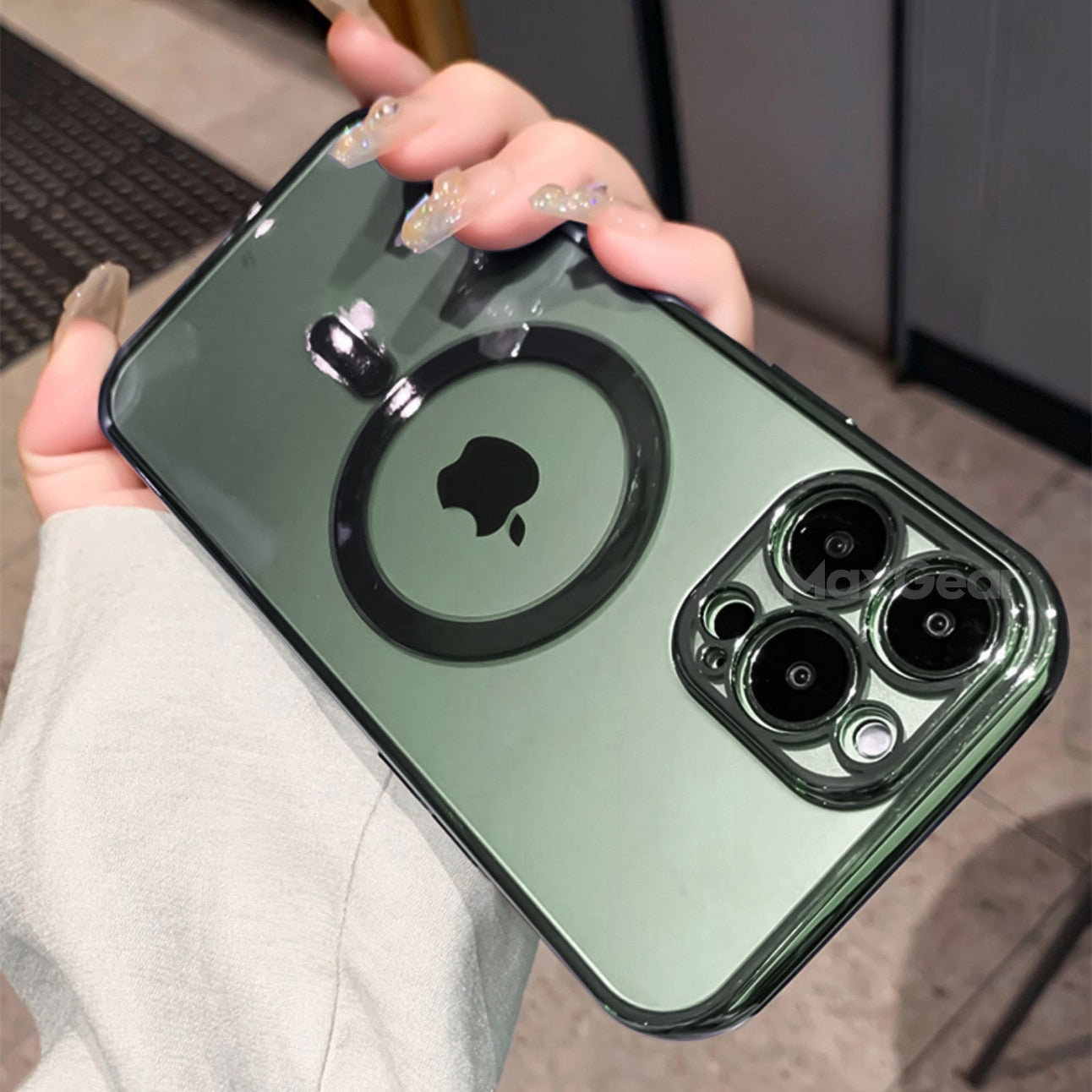 Luxury Plating Clear Magnetic For Magsafe Wireless Charge Case For iPhone 13 12 11 Pro Max X XR XS Plus Soft Silicone Cover The Clothing Company Sydney