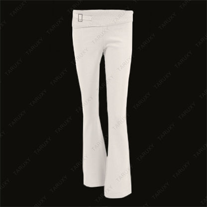 Women's Spring Outfits Casual Zipper Sweater Hoodie Set High Waist Flare Pants Suits Pink Knitted Y2k Two Piece Set The Clothing Company Sydney