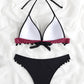 2 Piece Swimwear Swimsuit Tassel Black Ball Leopard Bikinis Set Push Up Bathing Suit Summer Brazilian Beach Wear The Clothing Company Sydney