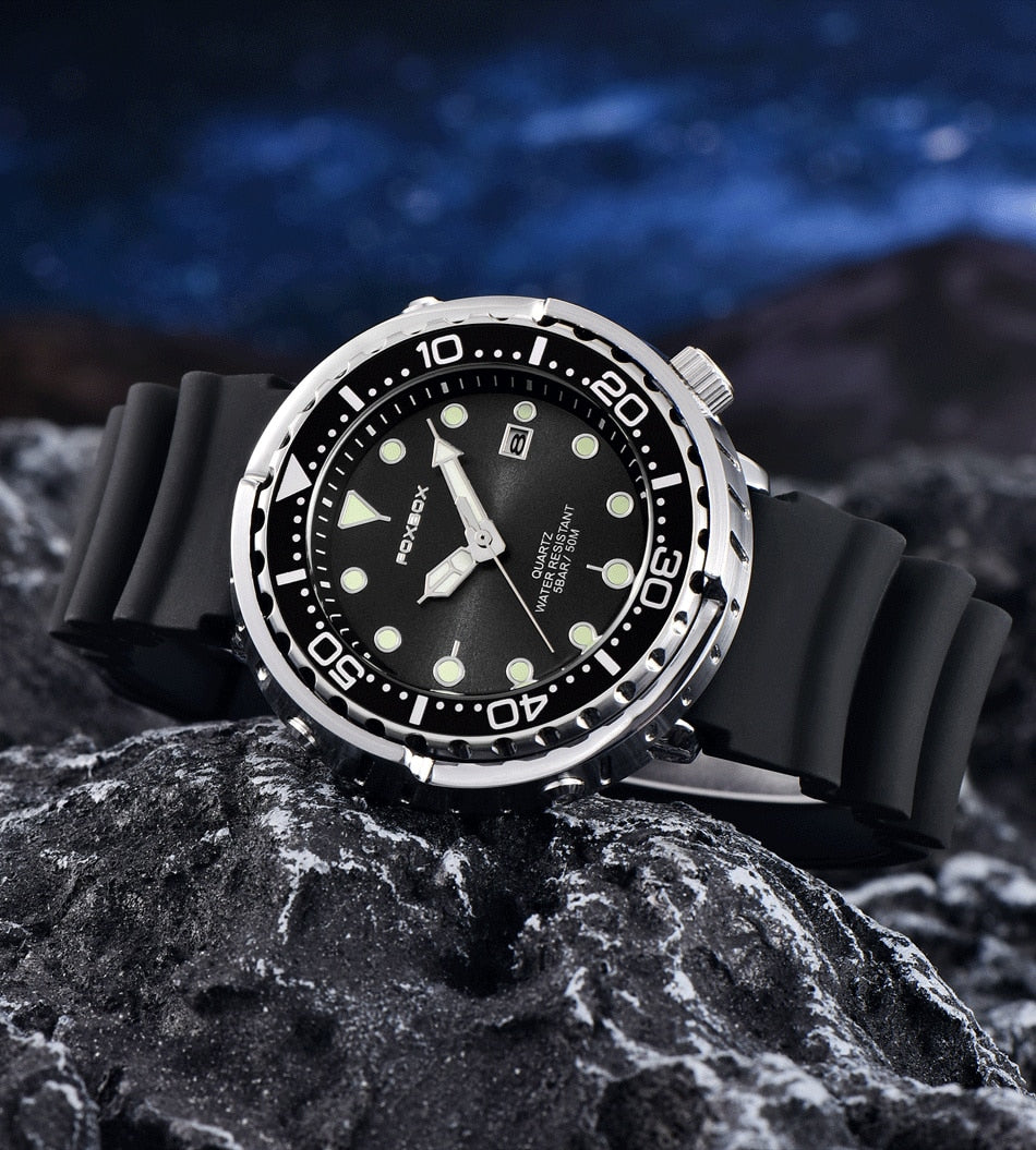 Lige Fashion Mens Watches Foxbox Top Brand Luxury 5ATM Sports Waterproof Quartz Date Luminous Watch The Clothing Company Sydney