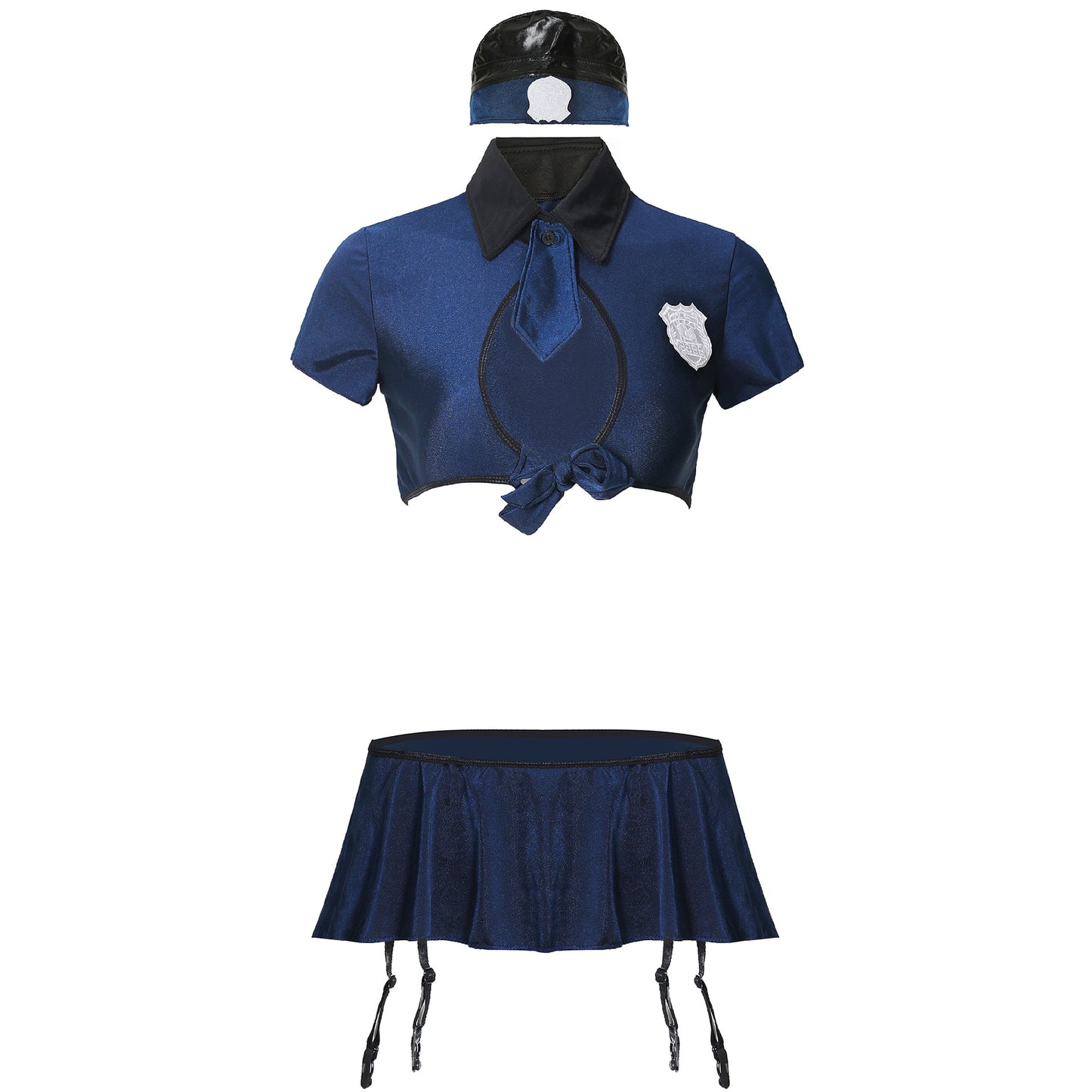 Novelty Cop Ladies Lingerie Uniform  Exotic Cop Costume Policewomen Clubwear Hen Party Cosplay Outfit The Clothing Company Sydney