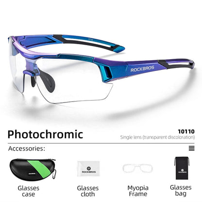 Photochromic Cycling Glasses Bike Bicycle Glasses Sports Men's Women's Sunglasses MTB Road Cycling Eyewear Protection Goggles The Clothing Company Sydney