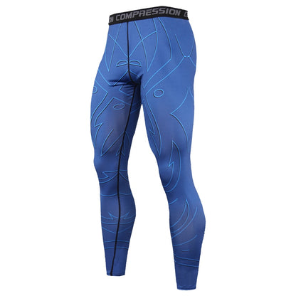 Running Compression Leggings Men's Sports Quick-drying Tights Stretchy Training Pants Gym Fitness Print Men Jogger The Clothing Company Sydney