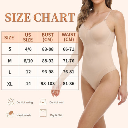 1 Piece Seamless Thongs Bodysuit Women's Shapewear Tummy Control Butt Lifter Smooth Invisible Under Dress Underwear Body Shaper The Clothing Company Sydney