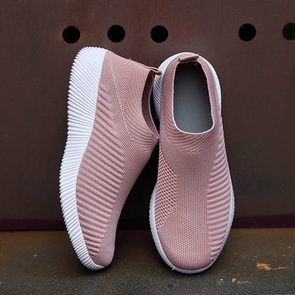 Women's Vulcanized Shoes Slip On Flats Shoes Female Loafers Walking Breathable Sneakers Trainers Ladies Shoes The Clothing Company Sydney