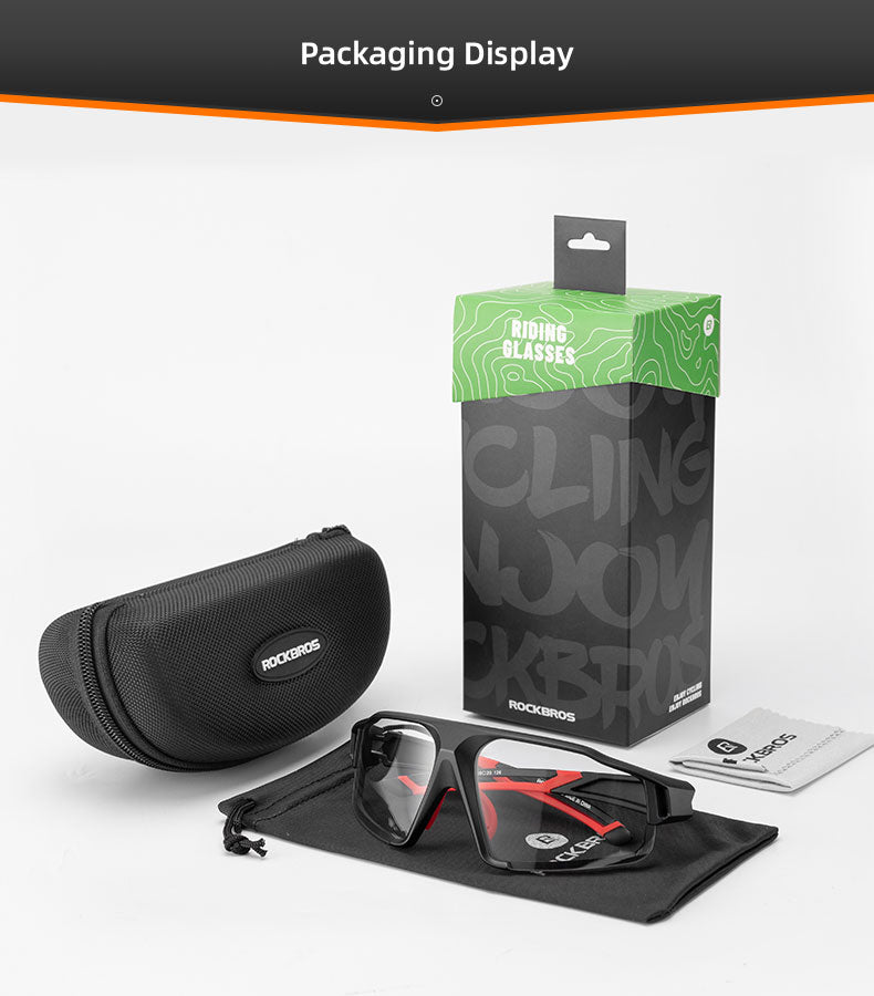 Photochromic Cycling Glasses Bike Bicycle Glasses Sports Men's Women's Sunglasses MTB Road Cycling Eyewear Protection Goggles The Clothing Company Sydney