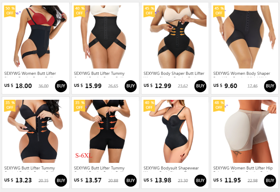 Women's Butt Lifter Shaper Panties Underwear Body Shaper Waist Trainer Corset Plus Size Body Shapewear The Clothing Company Sydney
