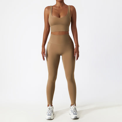 2 Piece Women Yoga Set Seamless Workout Suit Sportswear Gym Clothing Fitness Bra High Waist Leggings Sports Shorts Sports Suits The Clothing Company Sydney