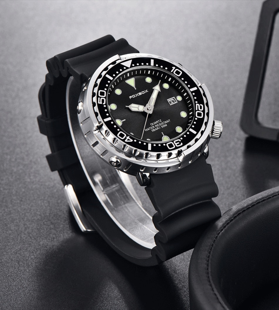 Lige Fashion Mens Watches Foxbox Top Brand Luxury 5ATM Sports Waterproof Quartz Date Luminous Watch The Clothing Company Sydney