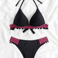 2 Piece Swimwear Swimsuit Tassel Black Ball Leopard Bikinis Set Push Up Bathing Suit Summer Brazilian Beach Wear The Clothing Company Sydney