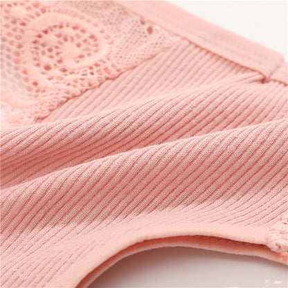4 Pack set V-Waist Women Cotton G-string Lace Lingerie Panties Thongs Femme Underwear Underpant Intimates The Clothing Company Sydney