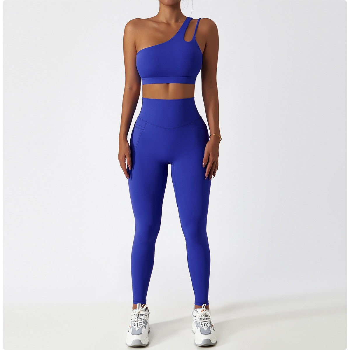 2 Piece Women Yoga Set Seamless Workout Suit Sportswear Gym Clothing Fitness Bra High Waist Leggings Sports Shorts Sports Suits The Clothing Company Sydney