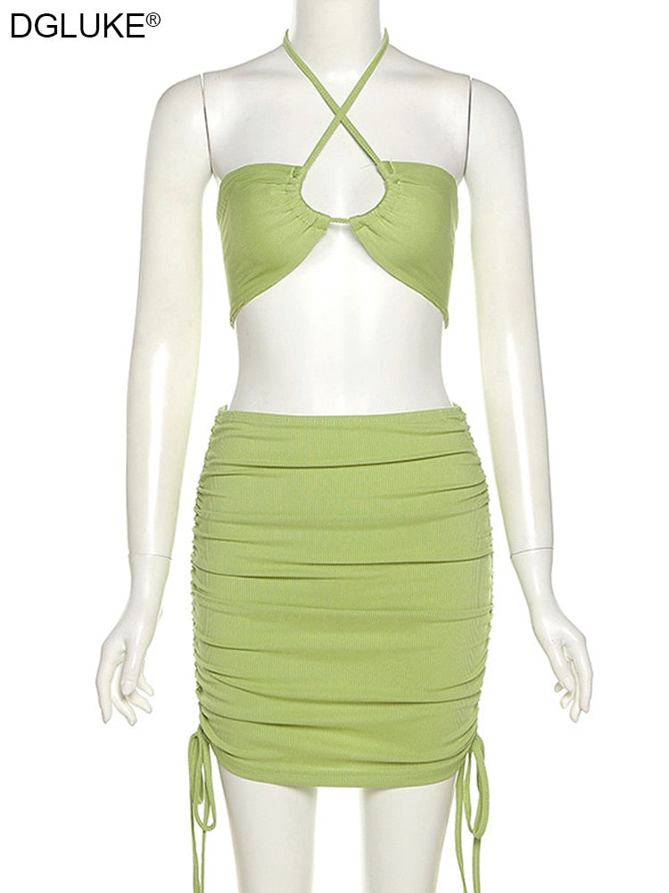 Two Piece  Skirt And Crop Top Summer Outfits Festival Holiday Beach Outfits Co ord Sets Club Party Wear The Clothing Company Sydney
