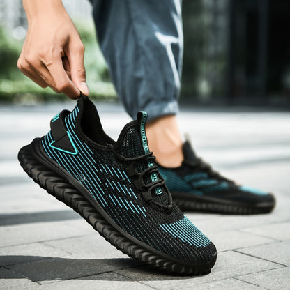 Men's Sneakers Breathable Stretch Fabric Soft Comfortable Running Sport Shoes Big Size 47 48 Lightweight Men Shoes The Clothing Company Sydney