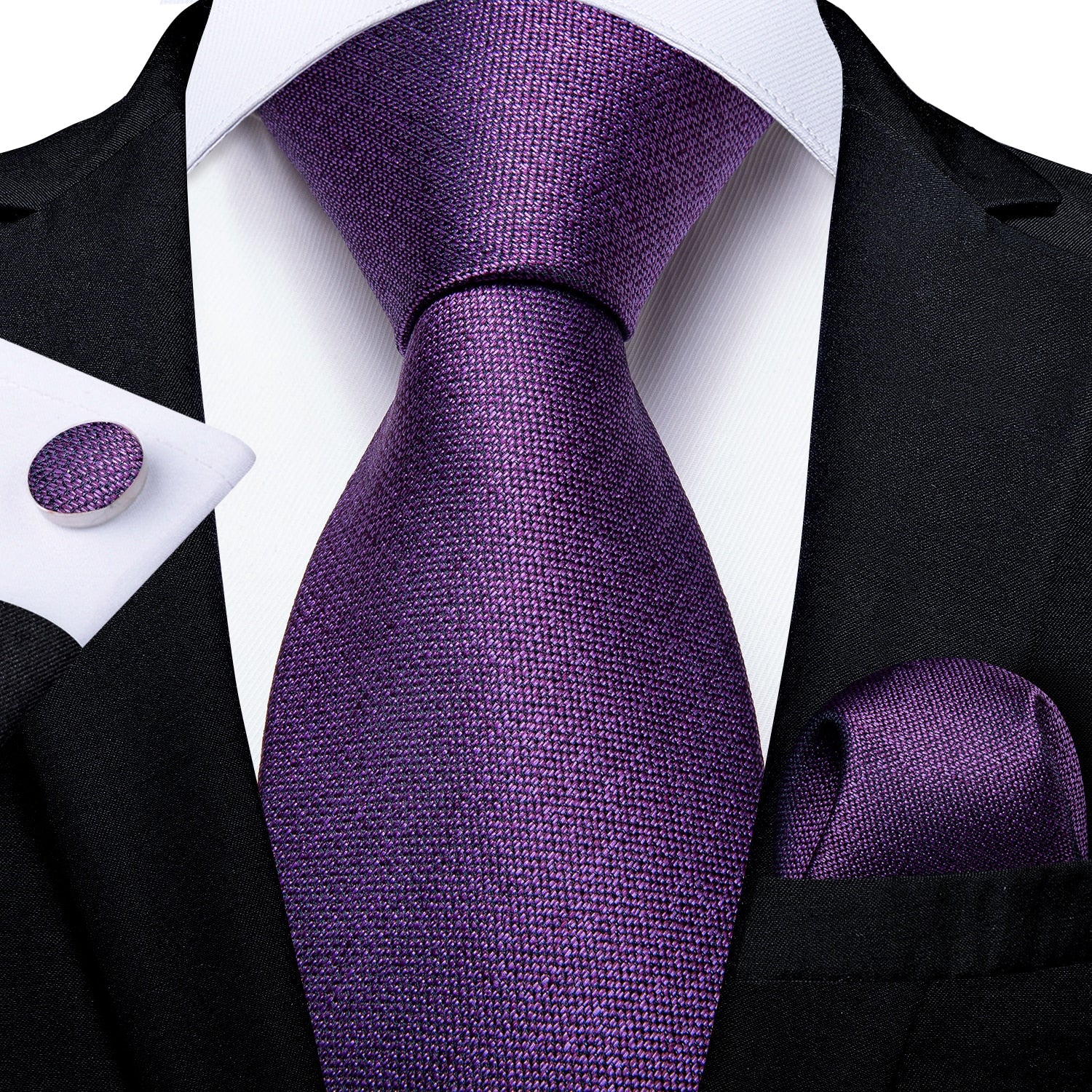 Men Purple Floral Paisley Necktie Business Formal 100% Silk Tie Pocket Square Set For Wedding Party The Clothing Company Sydney
