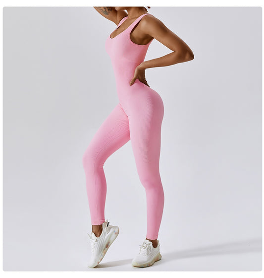 Spring Seamless One-Piece Yoga Clothes Sportswear Women's Gym Push Up Workout Clothes Fitness Sports Stretch Bodysuit Yoga Suit The Clothing Company Sydney