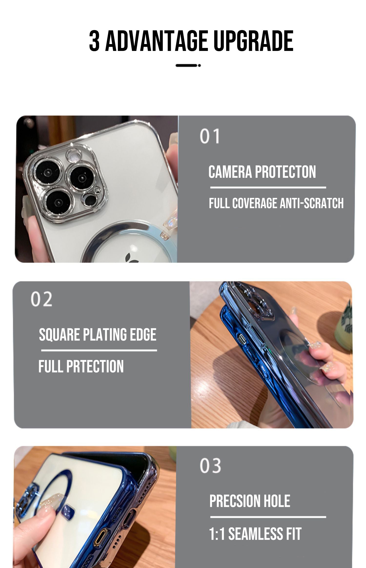 Luxury Plating Clear Magnetic For Magsafe Wireless Charge Case For iPhone 13 12 11 Pro Max X XR XS Plus Soft Silicone Cover The Clothing Company Sydney