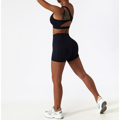 2 Piece Women Yoga Set Seamless Workout Suit Sportswear Gym Clothing Fitness Bra High Waist Leggings Sports Shorts Sports Suits The Clothing Company Sydney