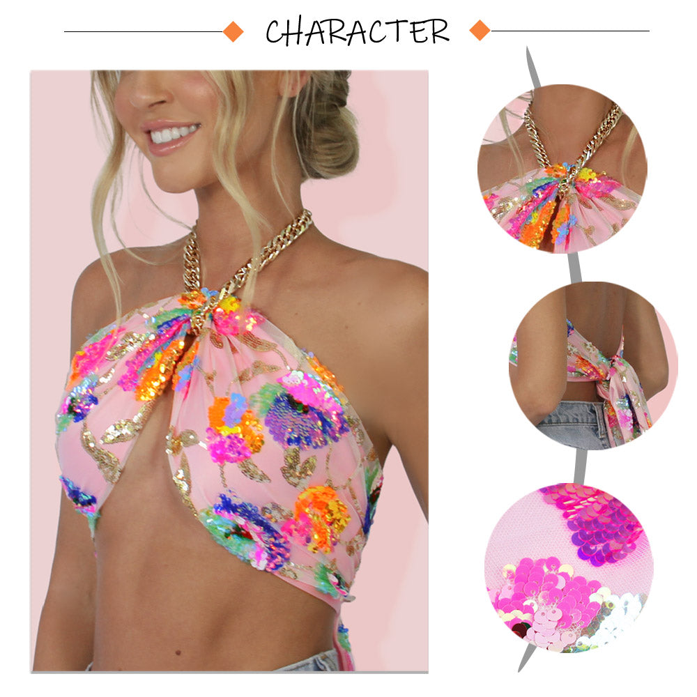 Sequin Backless Slip Mini Chain Straps Short Tulle Cocktail Summer Party Night Lush Prom Dress The Clothing Company Sydney