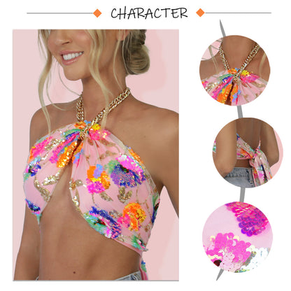 Sequin Backless Slip Mini Chain Straps Short Tulle Cocktail Summer Party Night Lush Prom Dress The Clothing Company Sydney