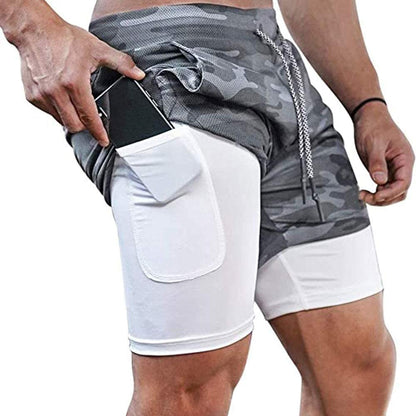 Men's Running Shorts Fitness Gym Training Sports Shorts Quick Dry Workout Gym Sport Jogging Double Deck Summer Shorts The Clothing Company Sydney