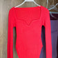 Square Collar Long Sleeve Knitted Pullover Spring Autumn Sweater Winter Top Jumper The Clothing Company Sydney