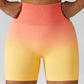 Gradient Seamless Yoga Shorts Gym Running Workout Tight Sports Shorts High Waist Elastic Butt Lifting Fitness Pants Shorts The Clothing Company Sydney
