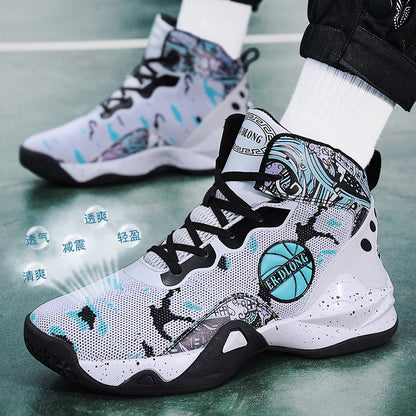 Unisex basketball shoes men's sports shoes women's breathable cushioning non-slip wear-resistant gym training sports Sneakers The Clothing Company Sydney