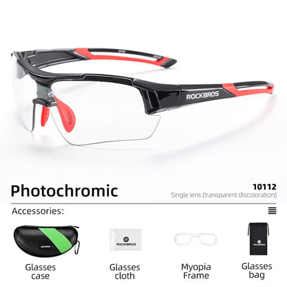 Photochromic Cycling Glasses Bike Bicycle Glasses Sports Men's Women's Sunglasses MTB Road Cycling Eyewear Protection Goggles The Clothing Company Sydney