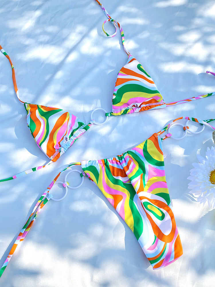 Hollow Out Swimwear Thong Beach Outing String Swimsuit Bathing Suit Bikini Set The Clothing Company Sydney