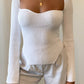 Square Collar Long Sleeve Knitted Pullover Spring Autumn Sweater Winter Top Jumper The Clothing Company Sydney
