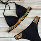 2 Piece Swimwear Swimsuit Tassel Black Ball Leopard Bikinis Set Push Up Bathing Suit Summer Brazilian Beach Wear The Clothing Company Sydney